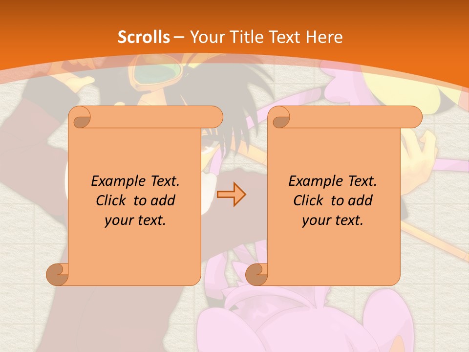 A Cartoon Character Is Holding A Toy In His Hand PowerPoint Template