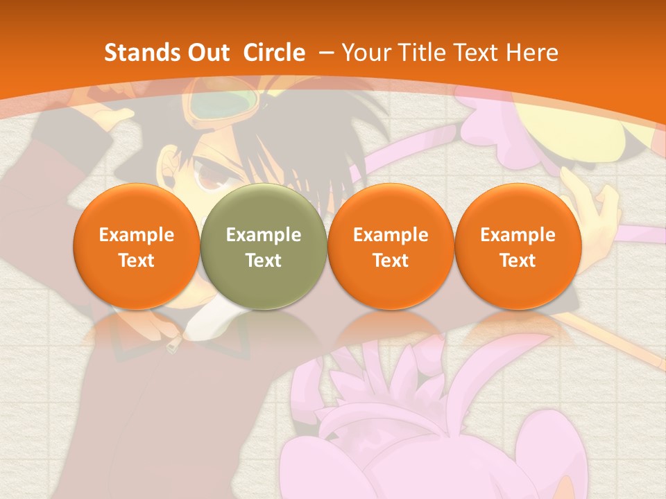 A Cartoon Character Is Holding A Toy In His Hand PowerPoint Template