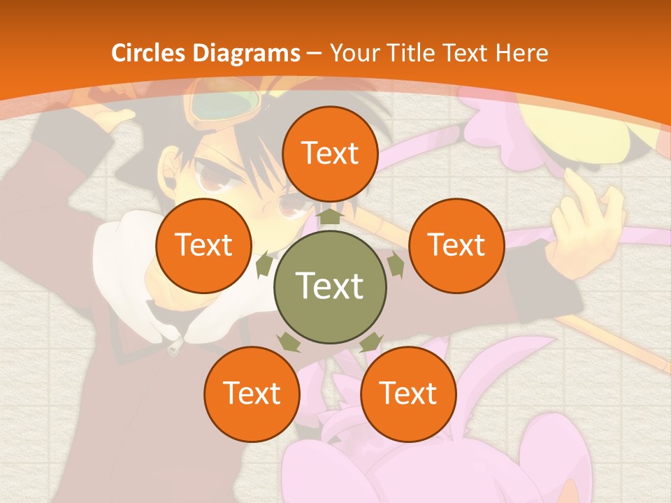 A Cartoon Character Is Holding A Toy In His Hand PowerPoint Template