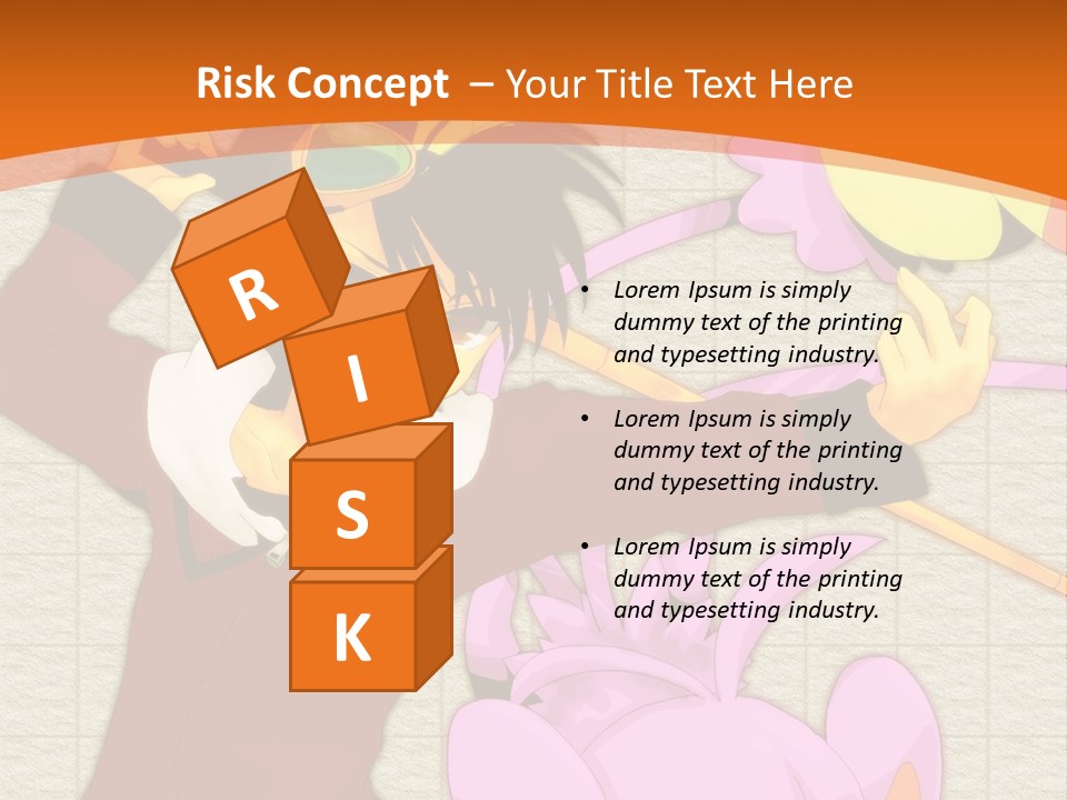 A Cartoon Character Is Holding A Toy In His Hand PowerPoint Template