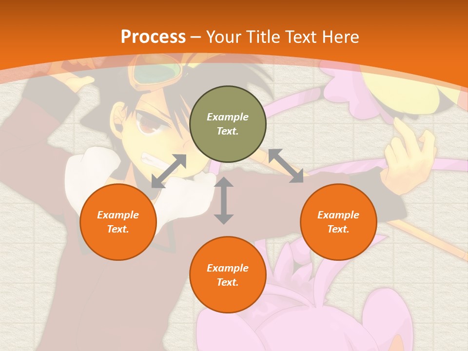 A Cartoon Character Is Holding A Toy In His Hand PowerPoint Template