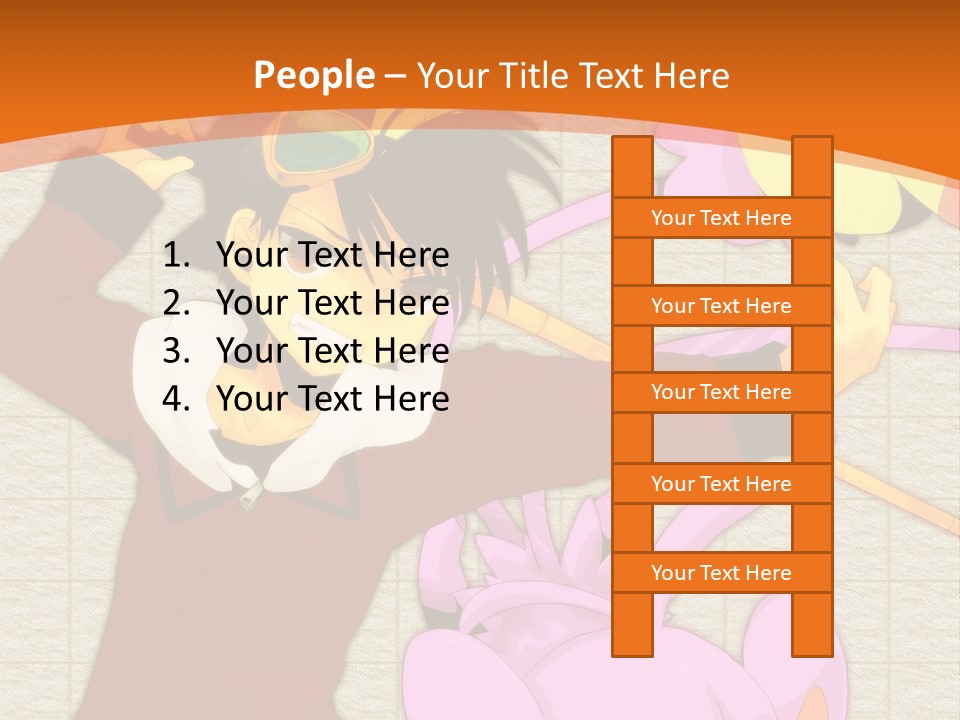 A Cartoon Character Is Holding A Toy In His Hand PowerPoint Template