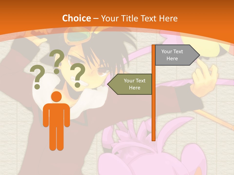 A Cartoon Character Is Holding A Toy In His Hand PowerPoint Template