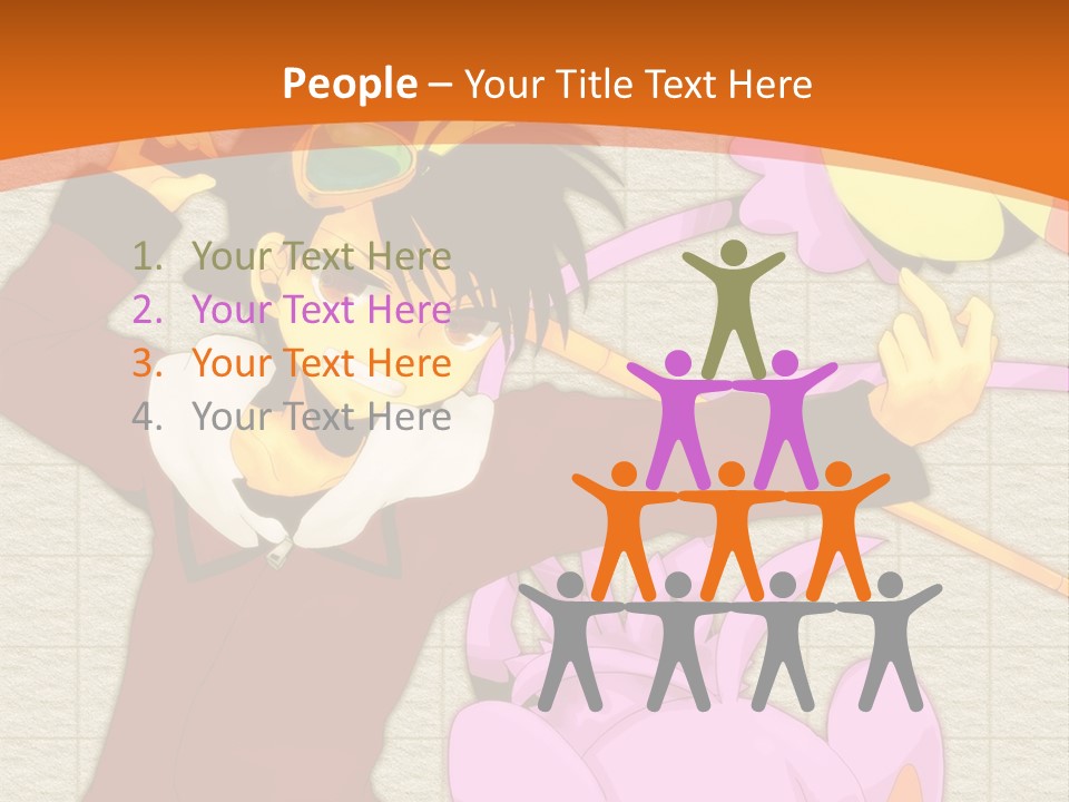 A Cartoon Character Is Holding A Toy In His Hand PowerPoint Template