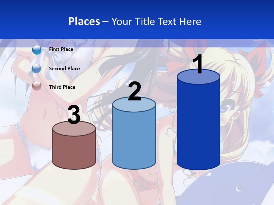 A Girl And A Boy In The Water With A Sky Background PowerPoint Template