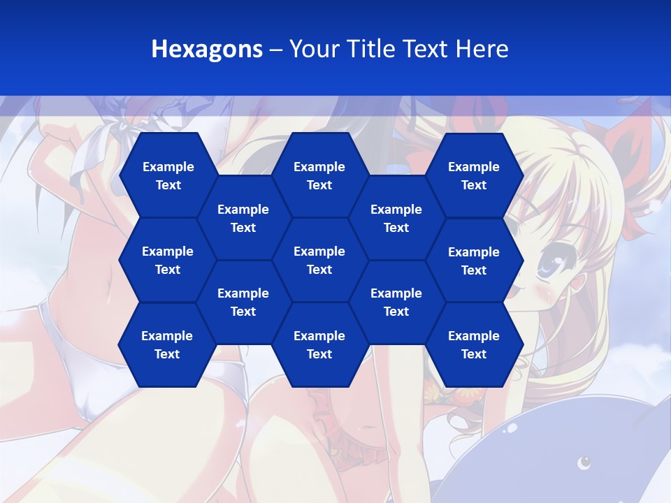 A Girl And A Boy In The Water With A Sky Background PowerPoint Template