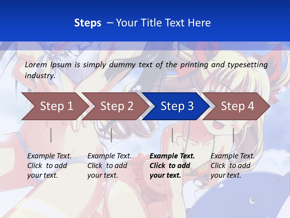 A Girl And A Boy In The Water With A Sky Background PowerPoint Template