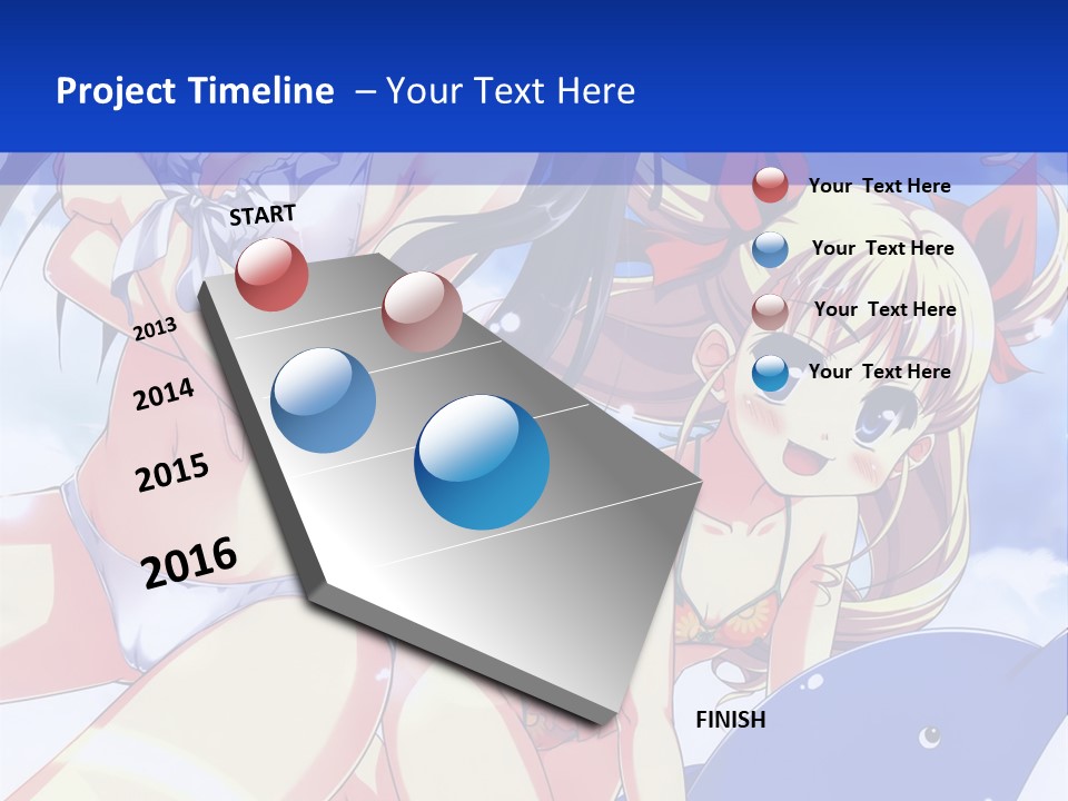 A Girl And A Boy In The Water With A Sky Background PowerPoint Template