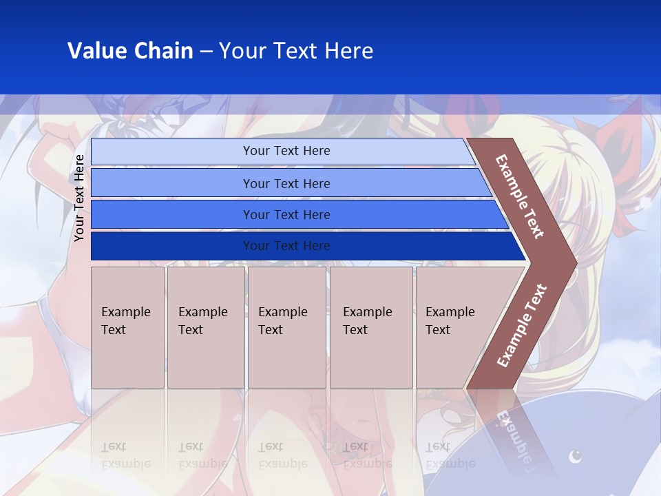 A Girl And A Boy In The Water With A Sky Background PowerPoint Template