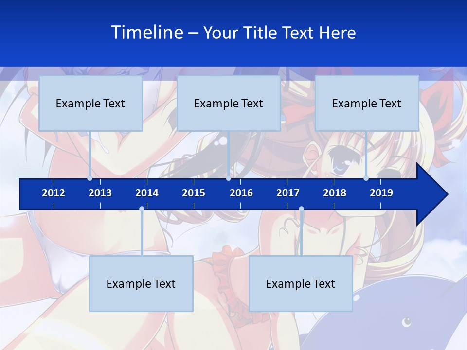 A Girl And A Boy In The Water With A Sky Background PowerPoint Template