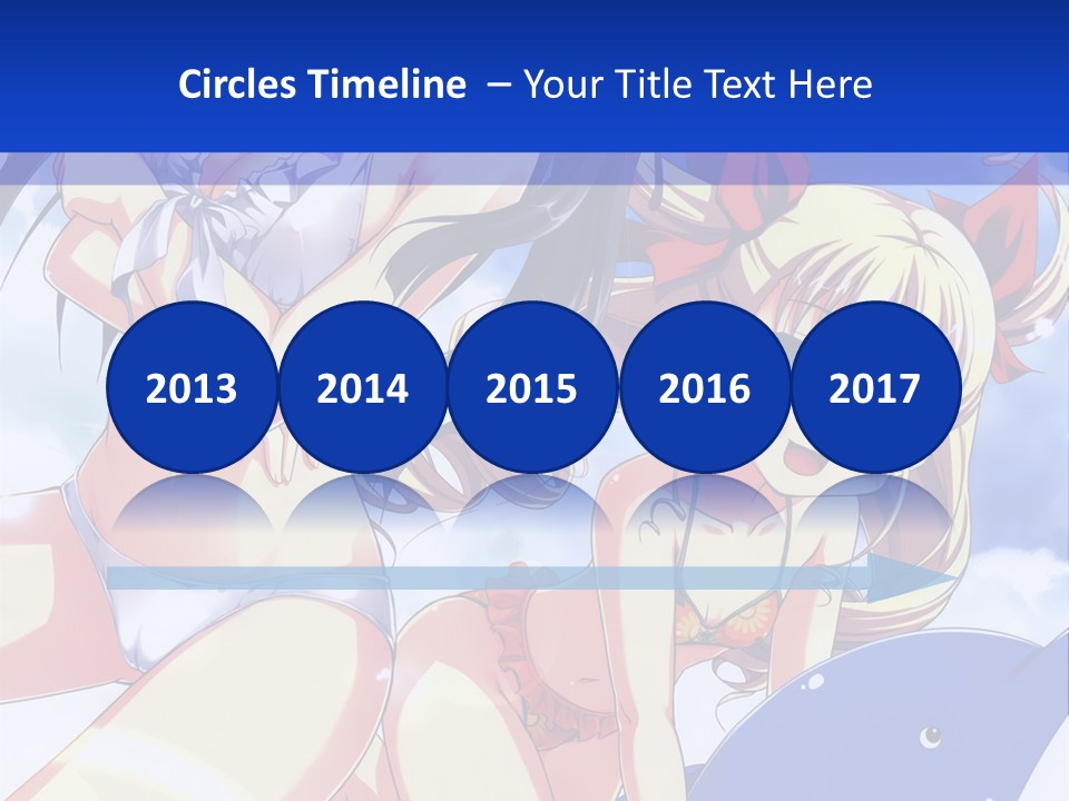 A Girl And A Boy In The Water With A Sky Background PowerPoint Template