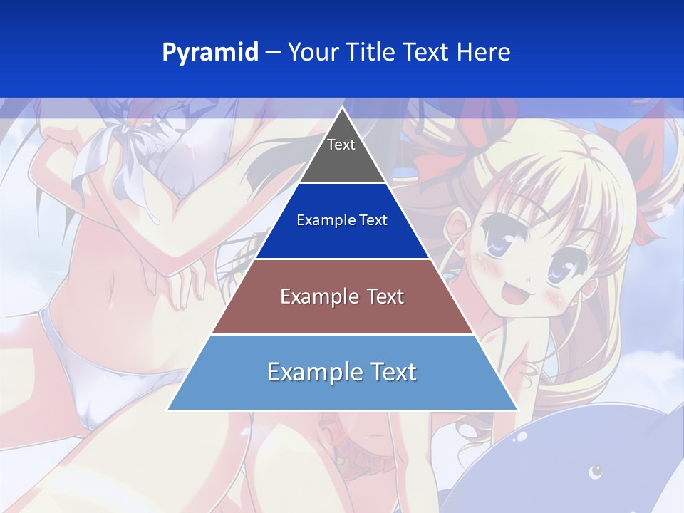 A Girl And A Boy In The Water With A Sky Background PowerPoint Template