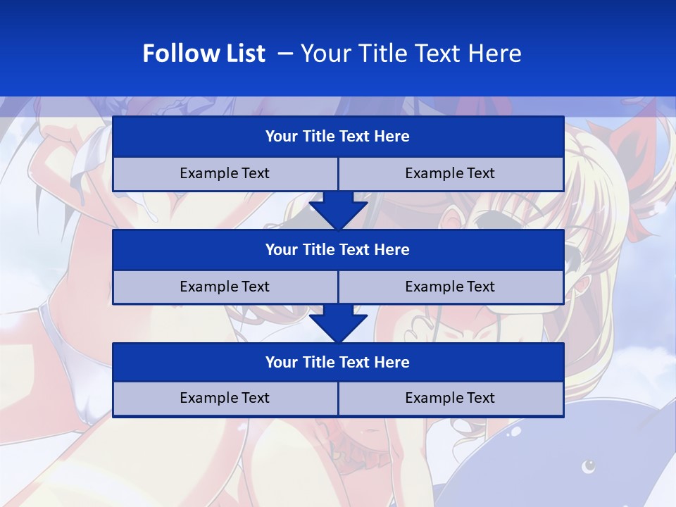 A Girl And A Boy In The Water With A Sky Background PowerPoint Template