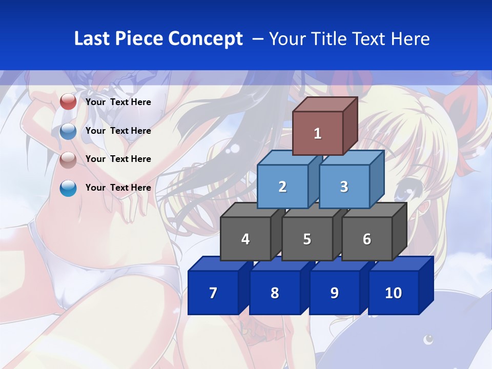 A Girl And A Boy In The Water With A Sky Background PowerPoint Template