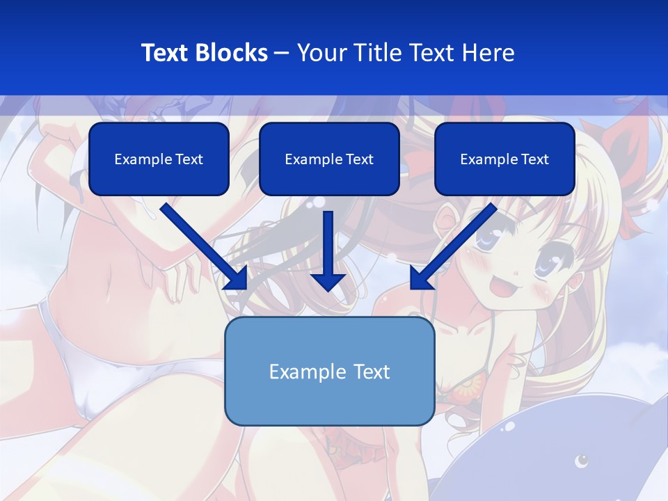 A Girl And A Boy In The Water With A Sky Background PowerPoint Template