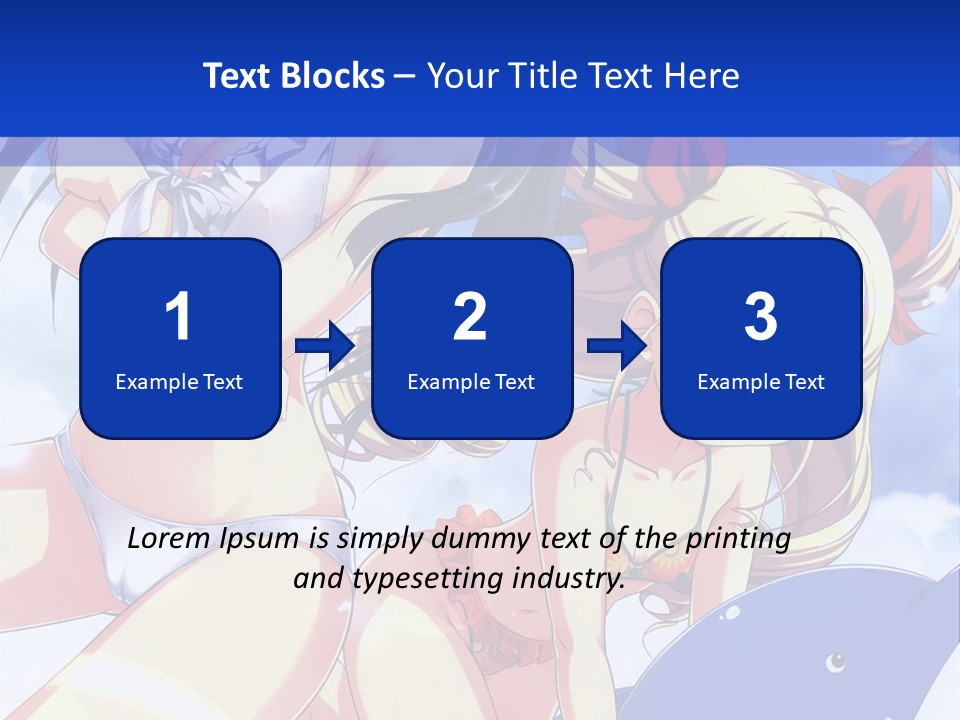 A Girl And A Boy In The Water With A Sky Background PowerPoint Template