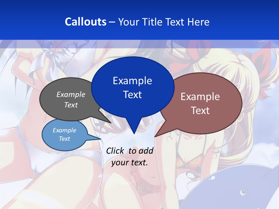 A Girl And A Boy In The Water With A Sky Background PowerPoint Template