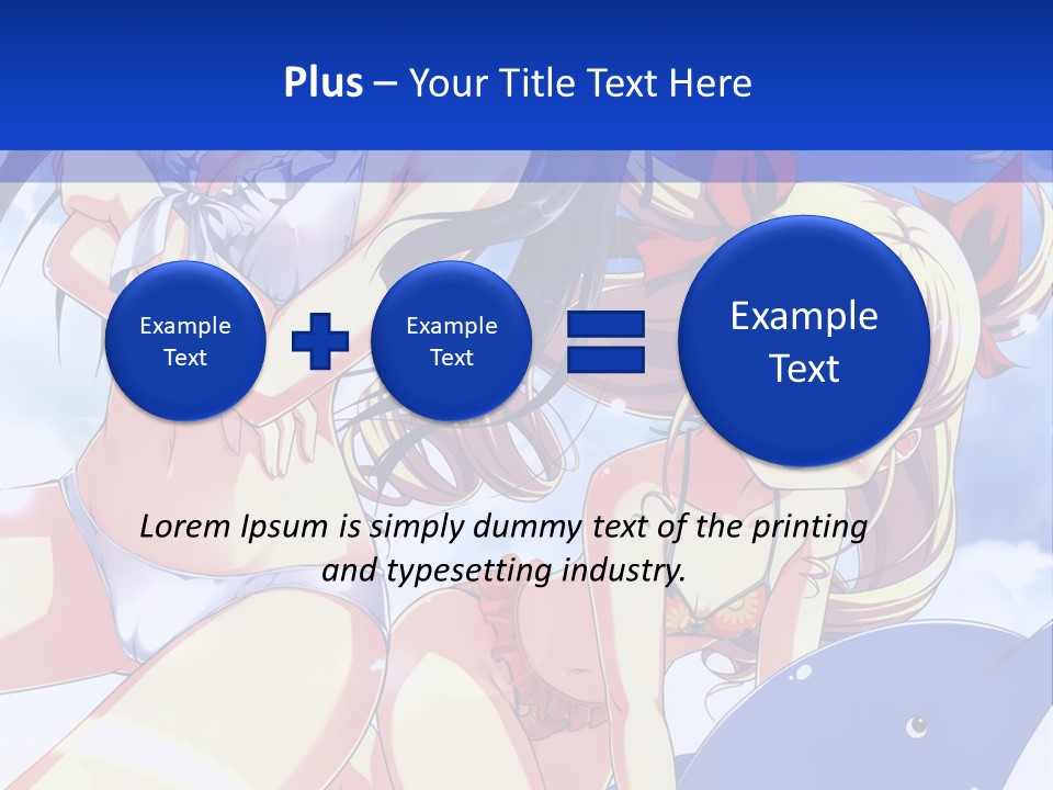 A Girl And A Boy In The Water With A Sky Background PowerPoint Template