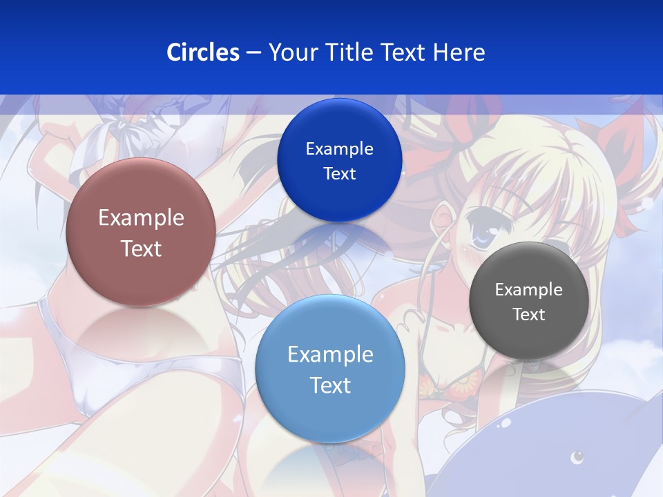 A Girl And A Boy In The Water With A Sky Background PowerPoint Template