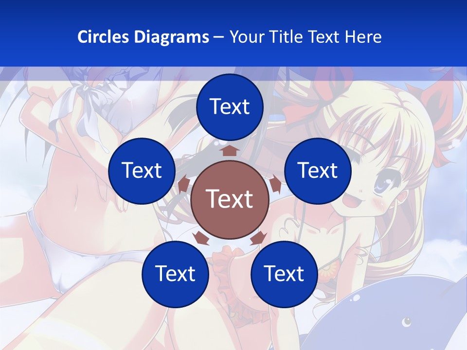 A Girl And A Boy In The Water With A Sky Background PowerPoint Template