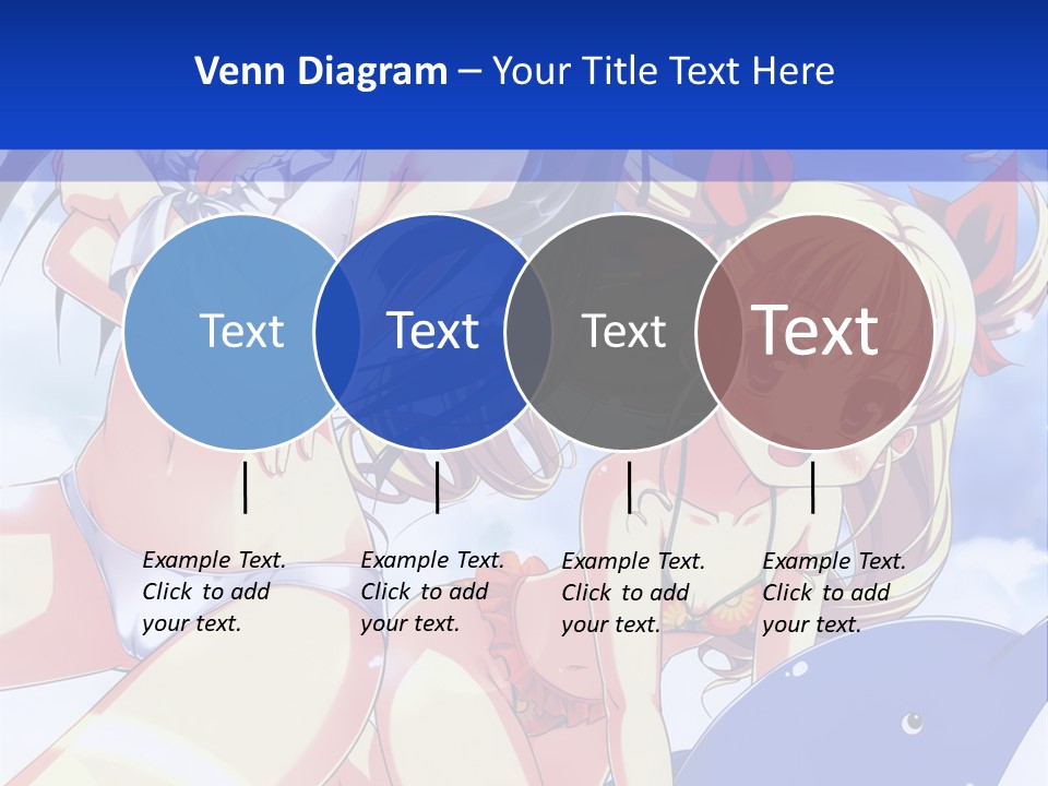 A Girl And A Boy In The Water With A Sky Background PowerPoint Template