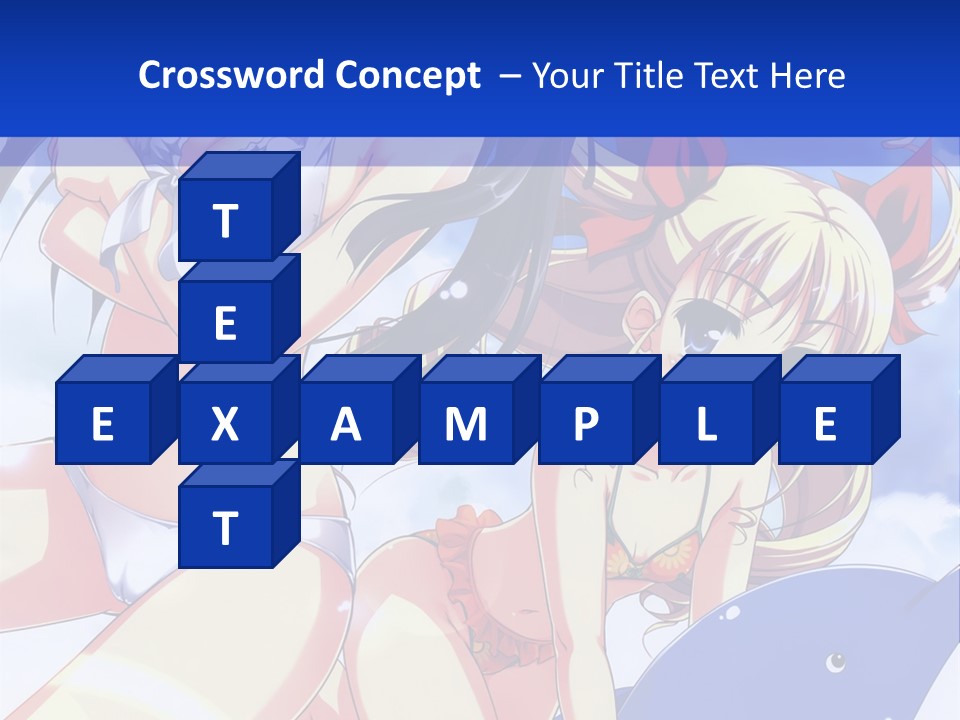 A Girl And A Boy In The Water With A Sky Background PowerPoint Template