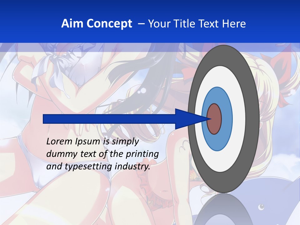 A Girl And A Boy In The Water With A Sky Background PowerPoint Template