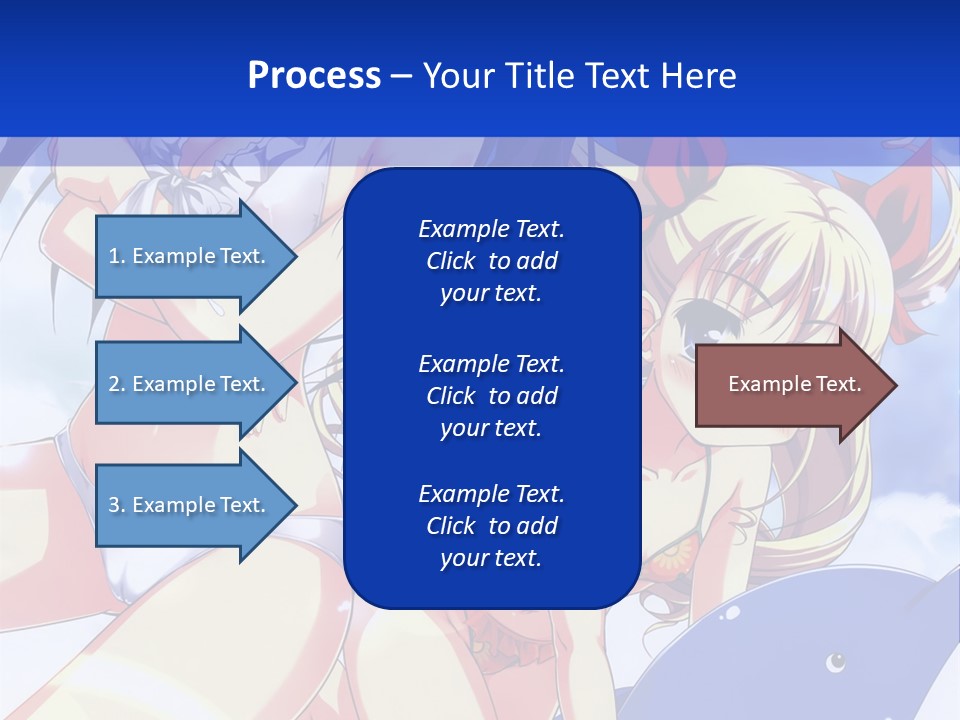 A Girl And A Boy In The Water With A Sky Background PowerPoint Template