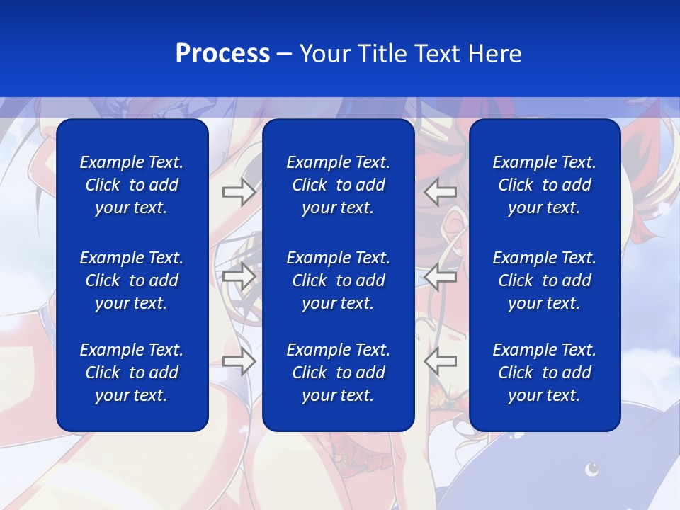 A Girl And A Boy In The Water With A Sky Background PowerPoint Template