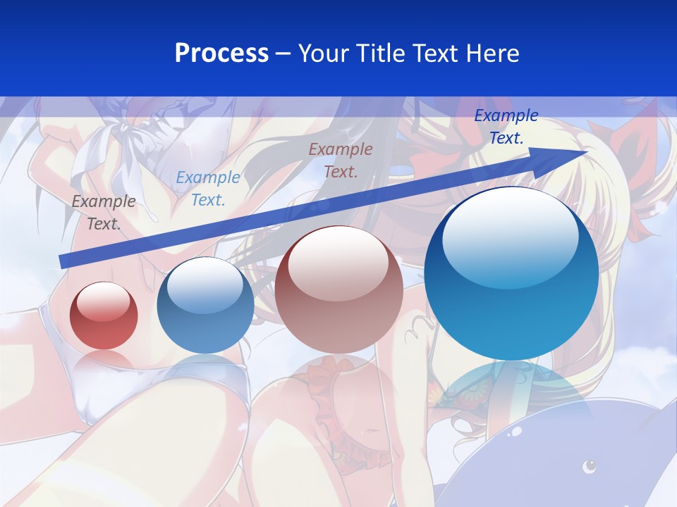 A Girl And A Boy In The Water With A Sky Background PowerPoint Template