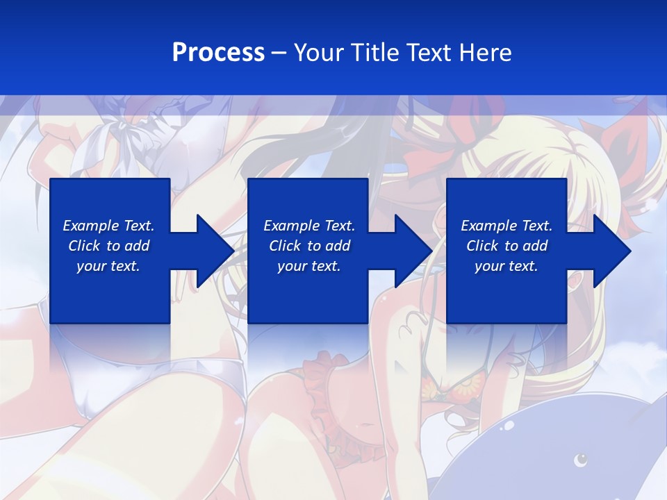 A Girl And A Boy In The Water With A Sky Background PowerPoint Template