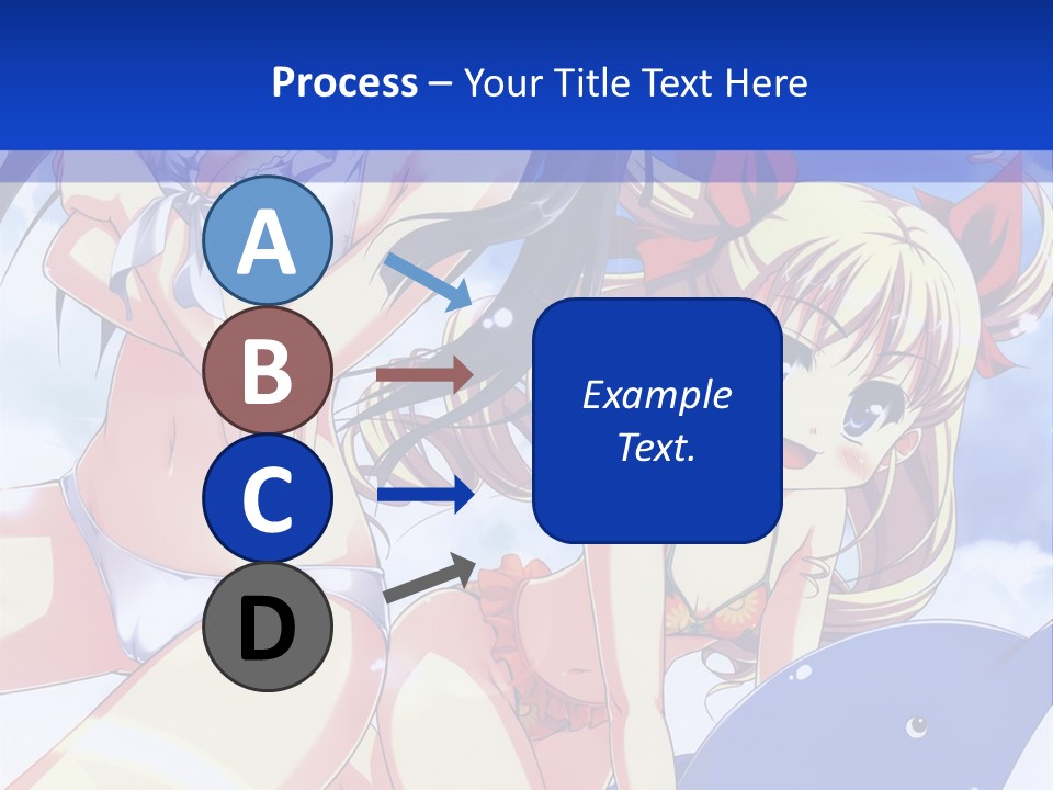 A Girl And A Boy In The Water With A Sky Background PowerPoint Template