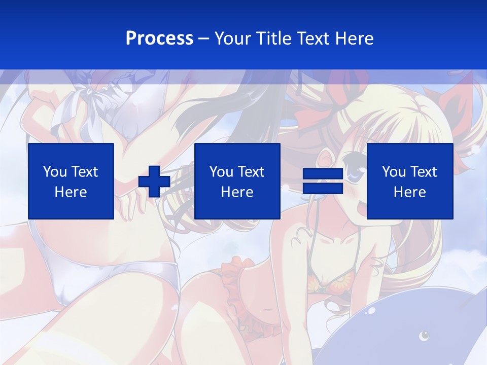 A Girl And A Boy In The Water With A Sky Background PowerPoint Template