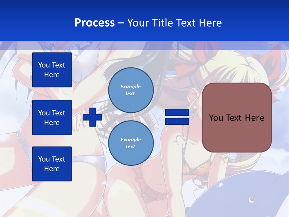 A Girl And A Boy In The Water With A Sky Background PowerPoint Template