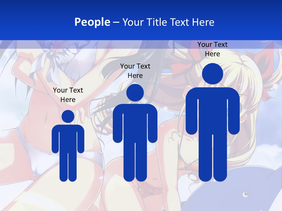 A Girl And A Boy In The Water With A Sky Background PowerPoint Template