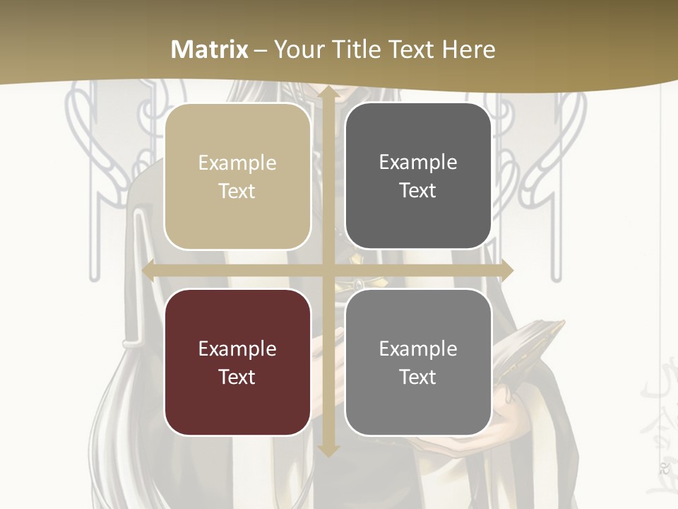 A Man In A Priest Outfit Holding A Cross Powerpoint Presentation PowerPoint Template