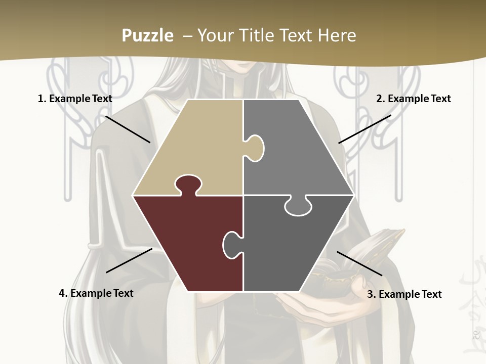 A Man In A Priest Outfit Holding A Cross Powerpoint Presentation PowerPoint Template