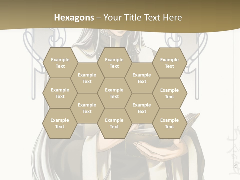 A Man In A Priest Outfit Holding A Cross Powerpoint Presentation PowerPoint Template