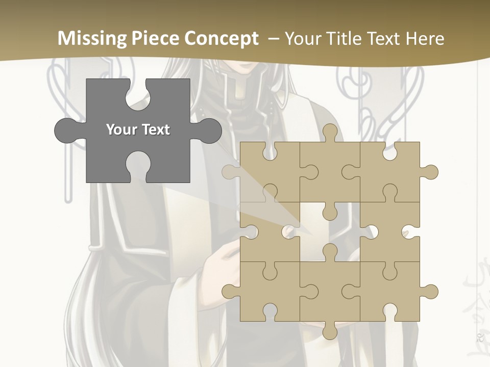 A Man In A Priest Outfit Holding A Cross Powerpoint Presentation PowerPoint Template