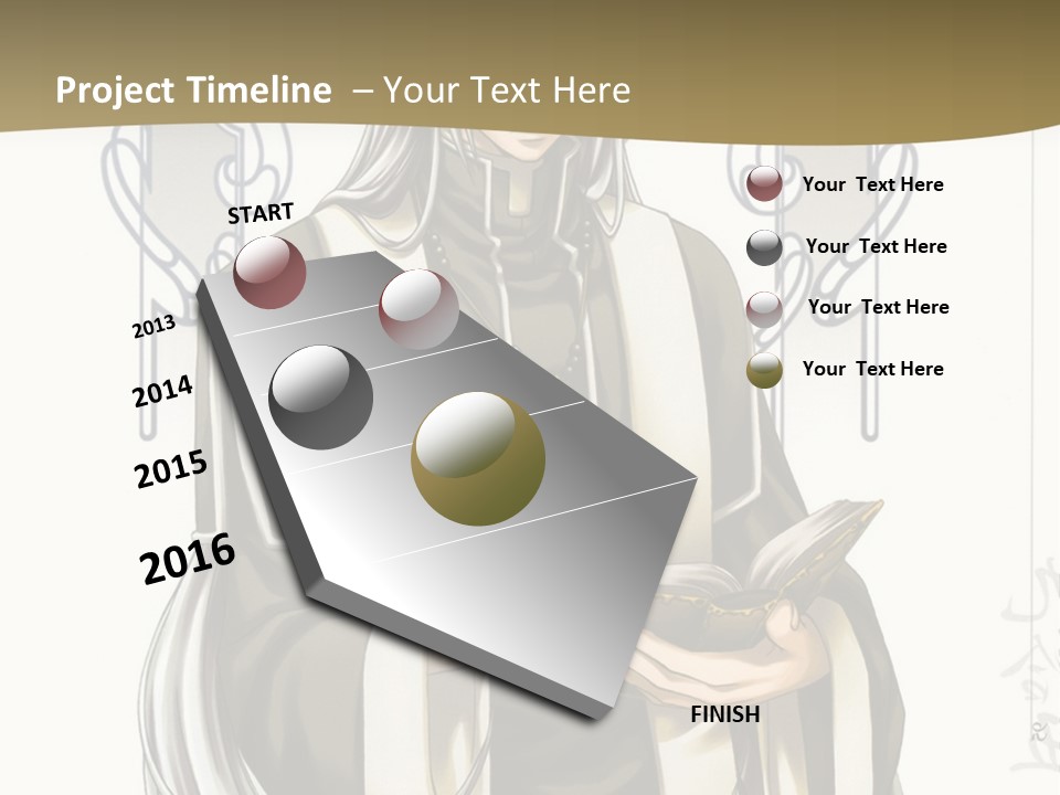 A Man In A Priest Outfit Holding A Cross Powerpoint Presentation PowerPoint Template