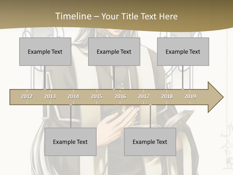 A Man In A Priest Outfit Holding A Cross Powerpoint Presentation PowerPoint Template
