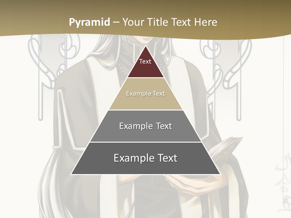 A Man In A Priest Outfit Holding A Cross Powerpoint Presentation PowerPoint Template