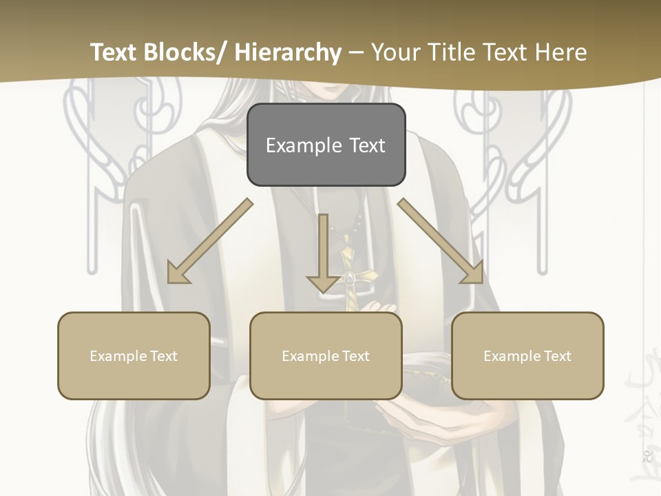 A Man In A Priest Outfit Holding A Cross Powerpoint Presentation PowerPoint Template