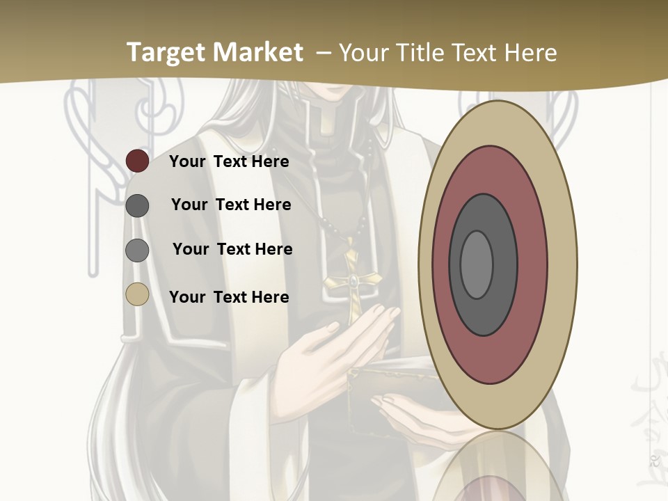A Man In A Priest Outfit Holding A Cross Powerpoint Presentation PowerPoint Template