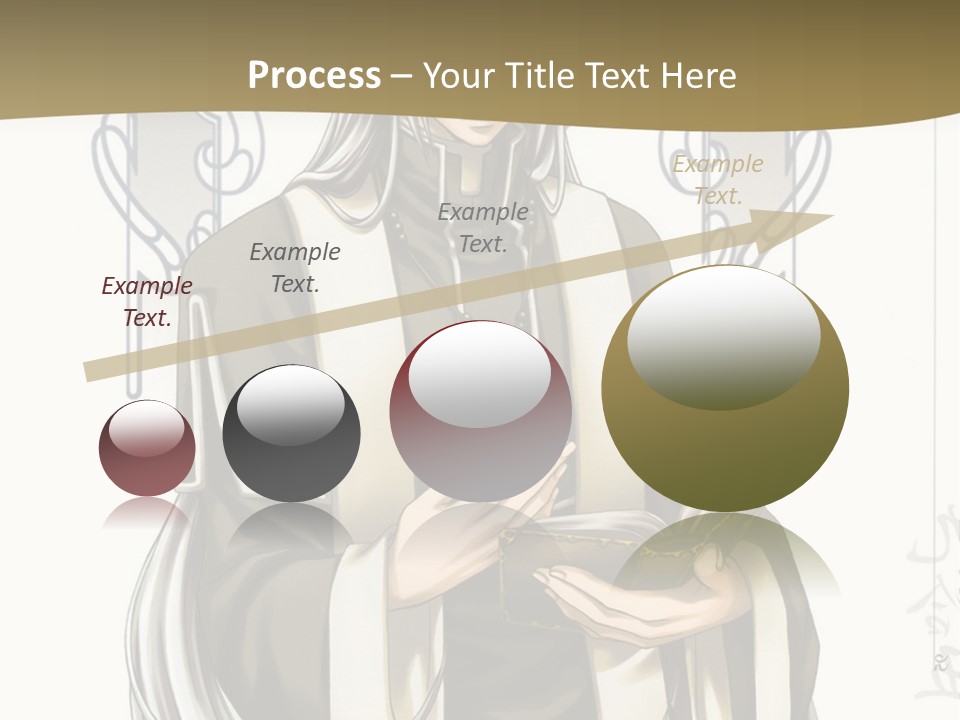 A Man In A Priest Outfit Holding A Cross Powerpoint Presentation PowerPoint Template