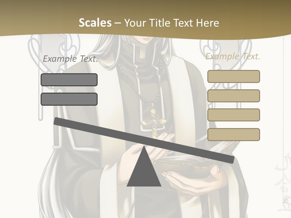 A Man In A Priest Outfit Holding A Cross Powerpoint Presentation PowerPoint Template