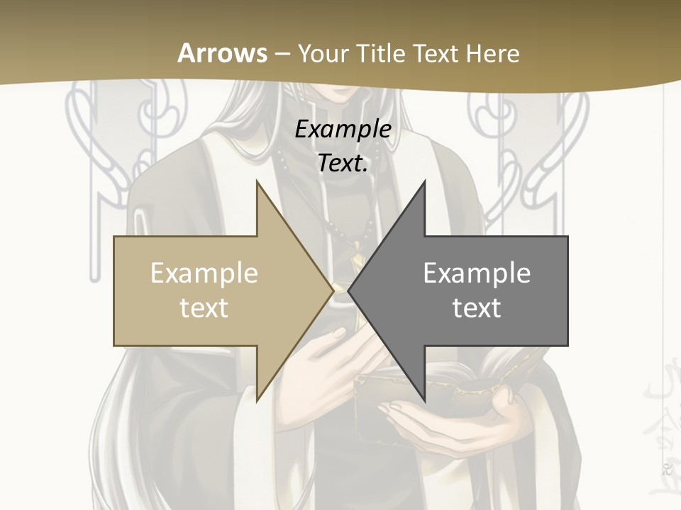 A Man In A Priest Outfit Holding A Cross Powerpoint Presentation PowerPoint Template