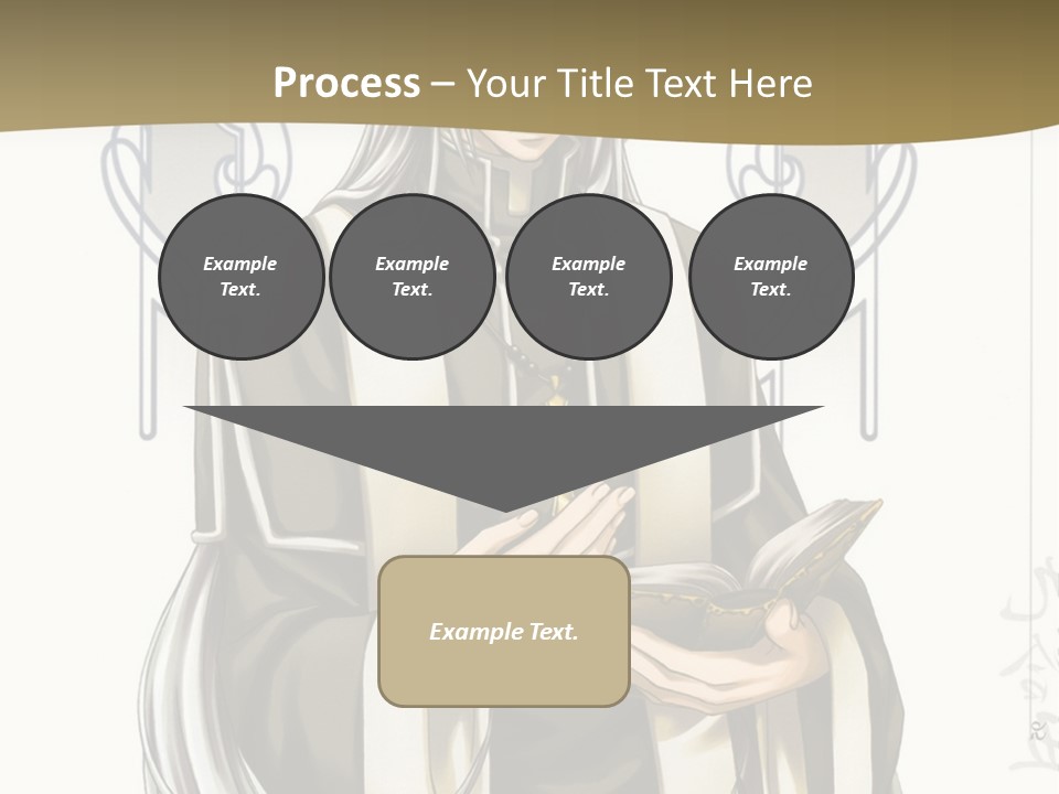 A Man In A Priest Outfit Holding A Cross Powerpoint Presentation PowerPoint Template