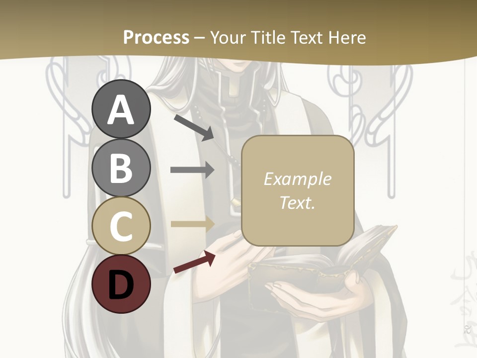 A Man In A Priest Outfit Holding A Cross Powerpoint Presentation PowerPoint Template