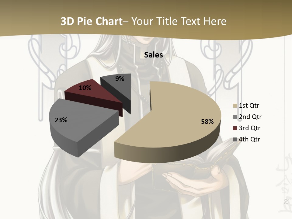 A Man In A Priest Outfit Holding A Cross Powerpoint Presentation PowerPoint Template